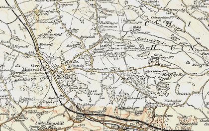 Old map of South Heath in 1897-1898