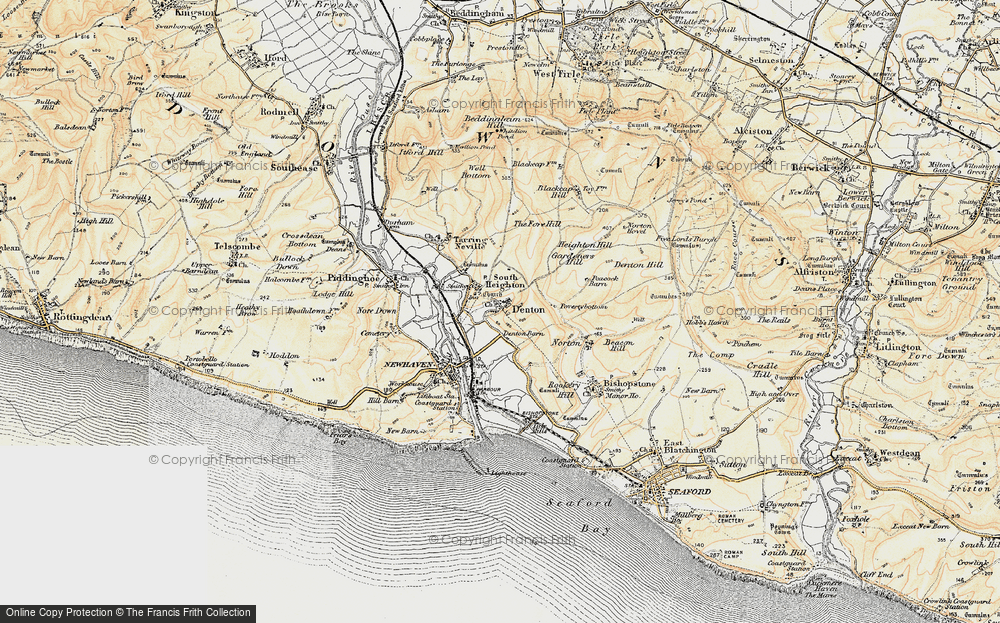Old Map of South Heighton, 1898 in 1898