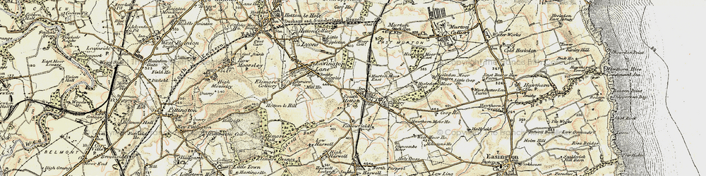 Old map of South Hetton in 1901-1904