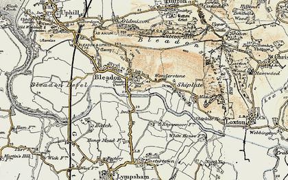 Old map of South Hill in 1899-1900