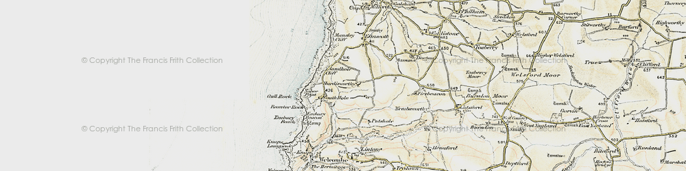 Old map of South Hole in 1900