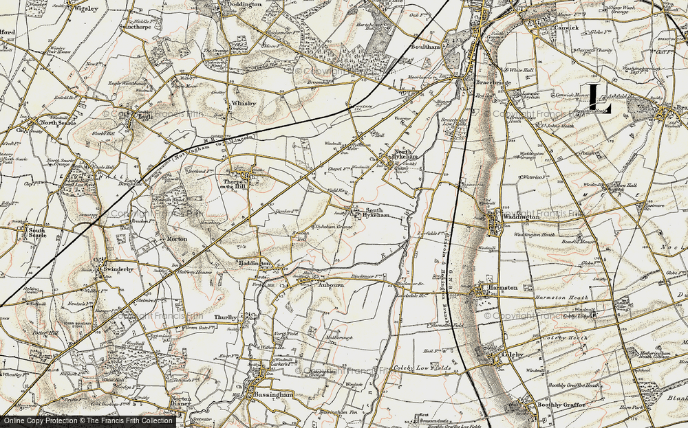 Old Map of South Hykeham, 1902-1903 in 1902-1903