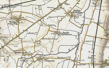 Old map of South Hykeham in 1902-1903