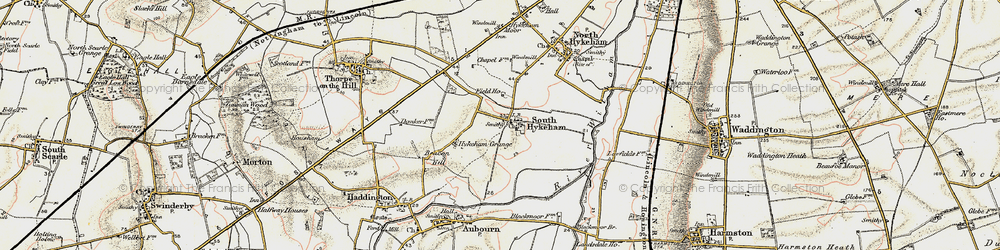 Old map of South Hykeham in 1902-1903