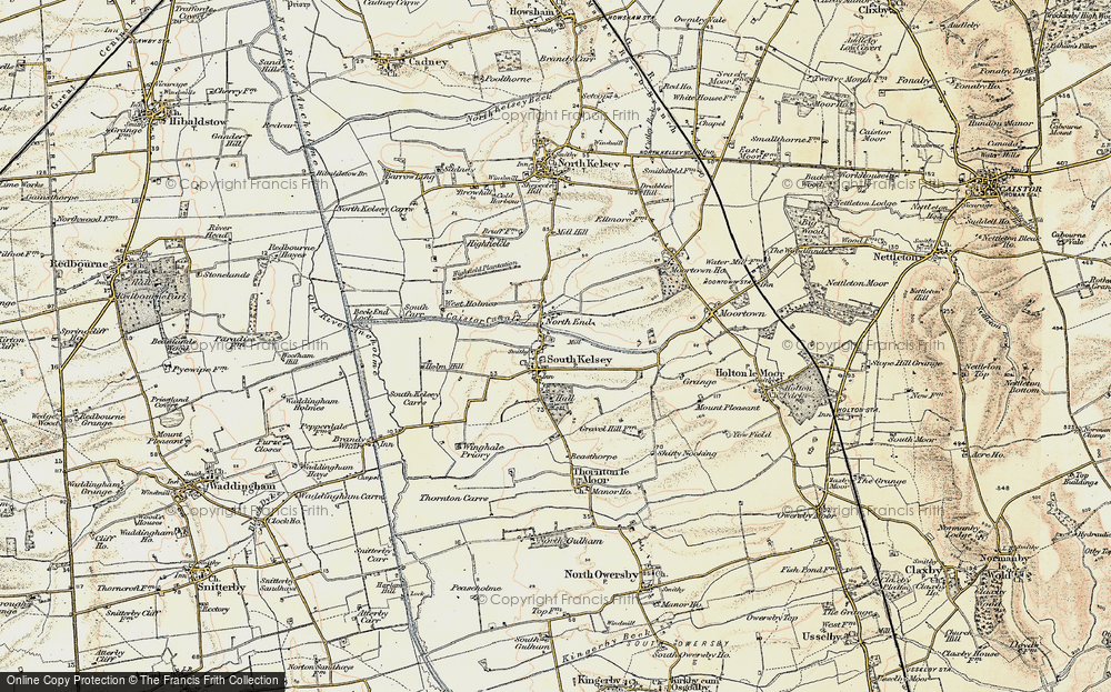 Old Map of South Kelsey, 1903-1908 in 1903-1908