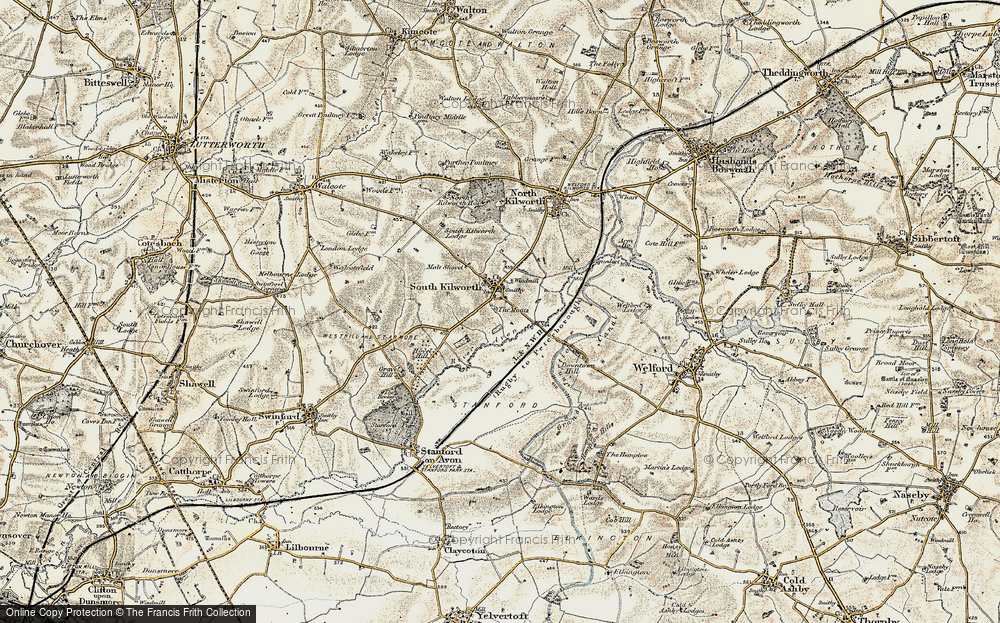 Old Map of South Kilworth, 1901-1902 in 1901-1902