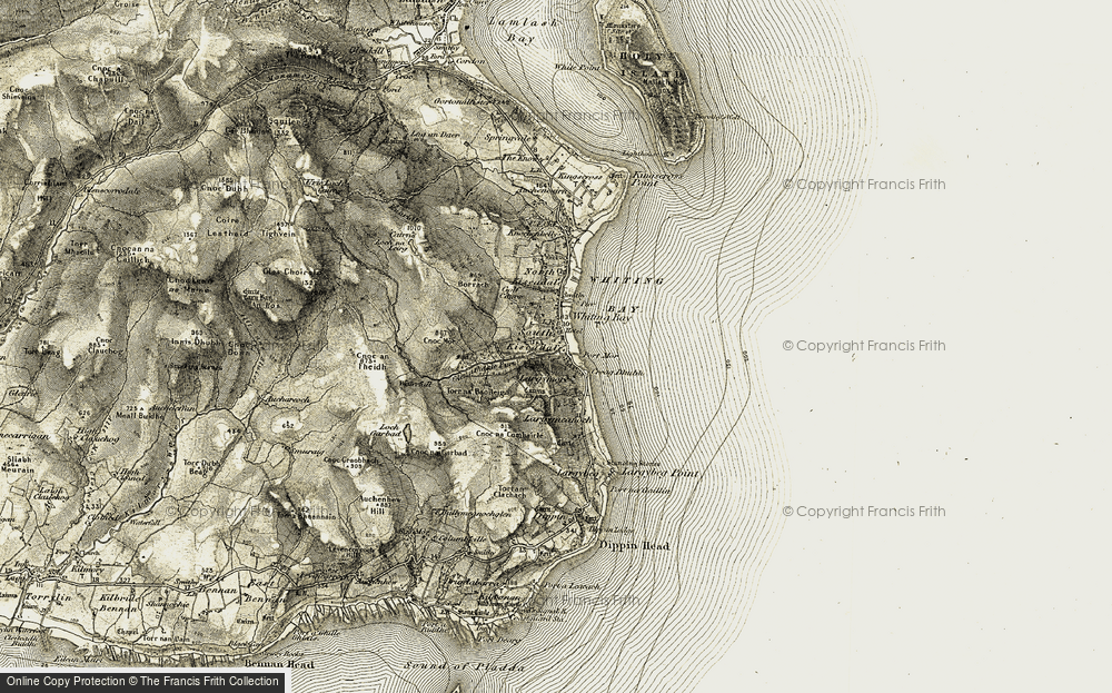 Old Map of South Kiscadale, 1905-1906 in 1905-1906