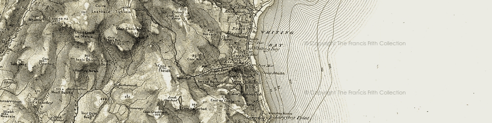Old map of South Kiscadale in 1905-1906