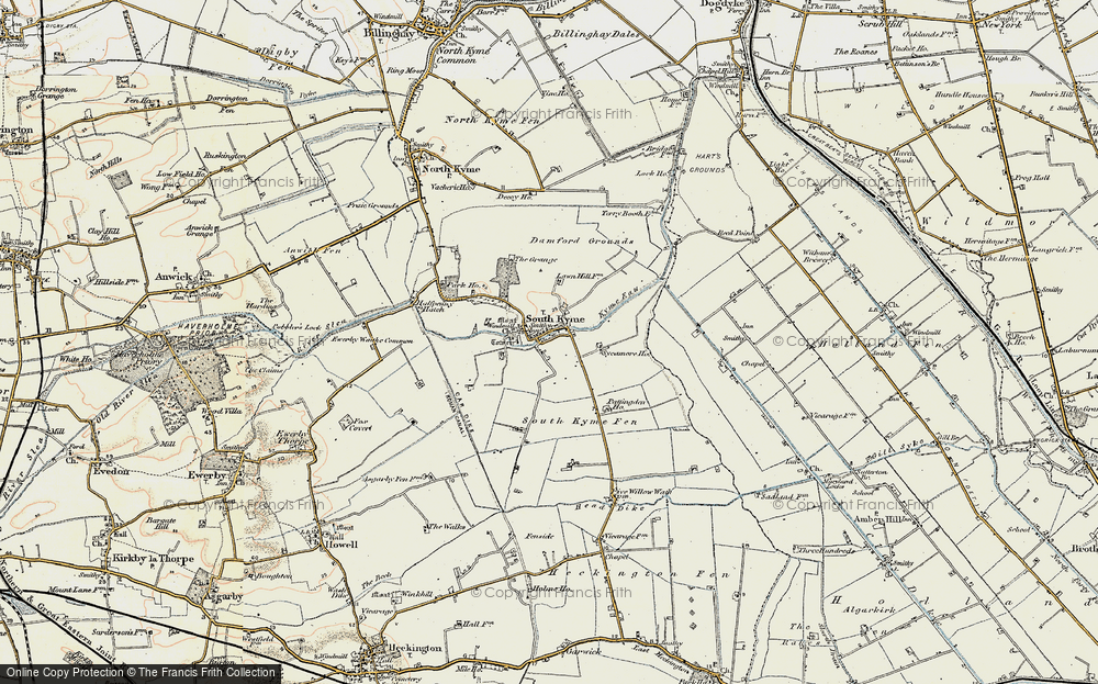 Old Map of South Kyme, 1902-1903 in 1902-1903