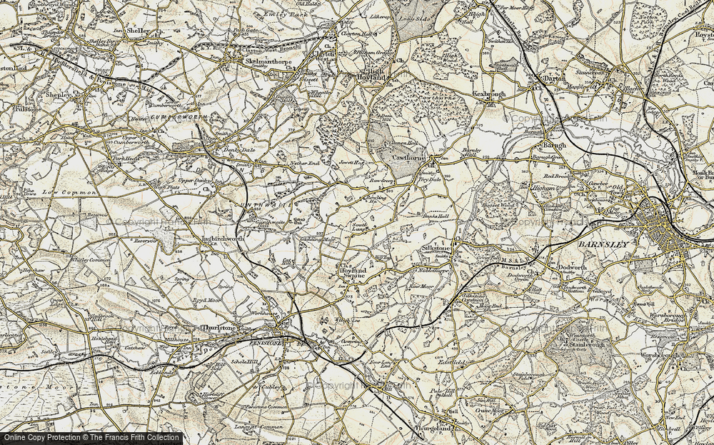 Old Map of South Lane, 1903 in 1903