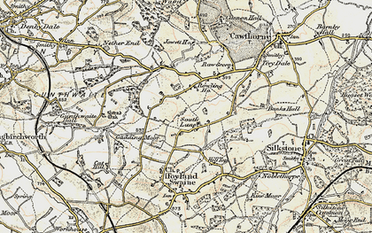 Old map of South Lane in 1903