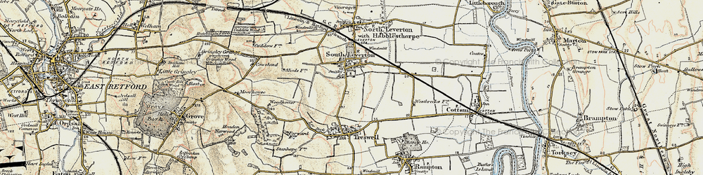 Old map of South Leverton in 1902-1903