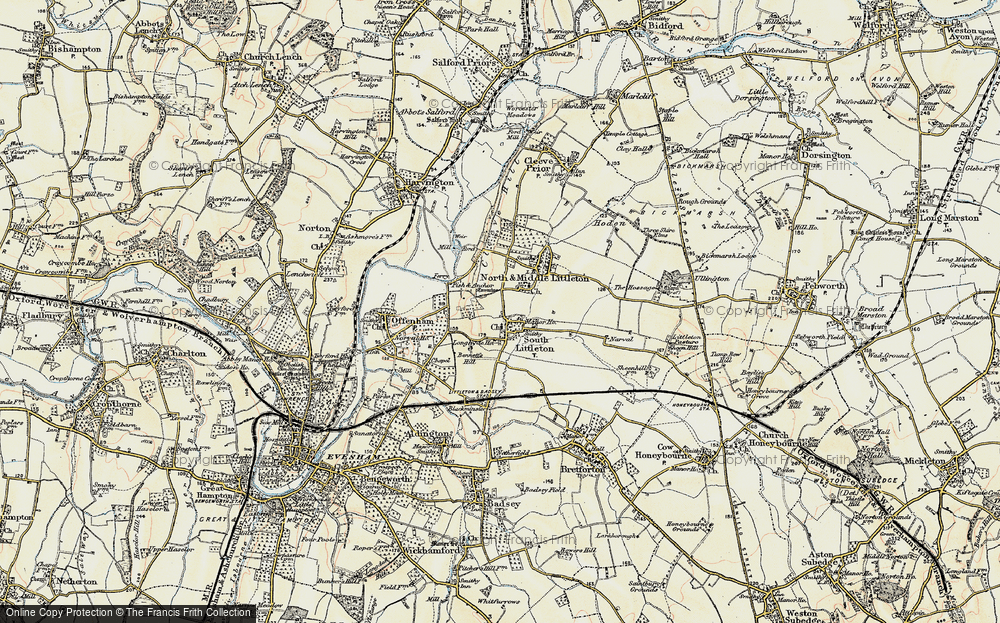 Old Map of South Littleton, 1899-1901 in 1899-1901