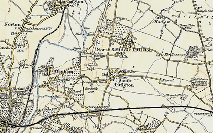 Old map of South Littleton in 1899-1901