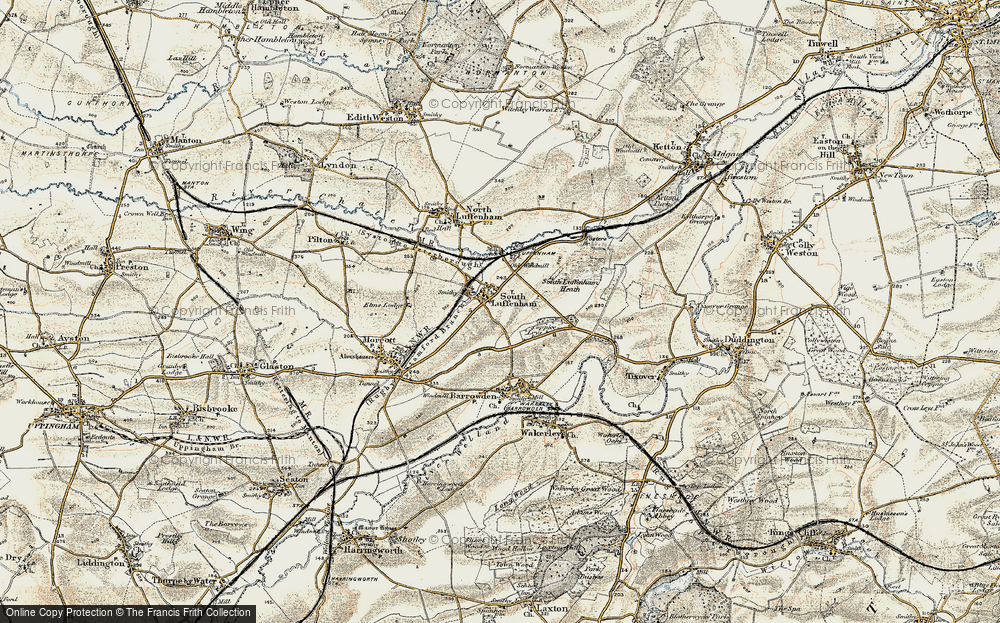 Old Map of South Luffenham, 1901-1903 in 1901-1903