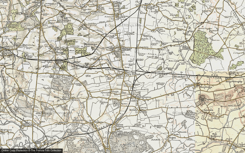 Old Map of South Milford, 1903 in 1903