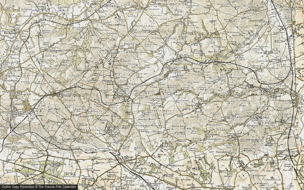 Old Map of South Moor, 1901-1904 in 1901-1904