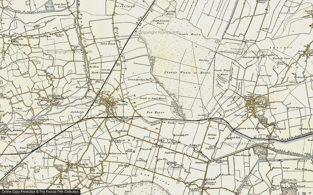 Old Map of South Moors, 1903 in 1903