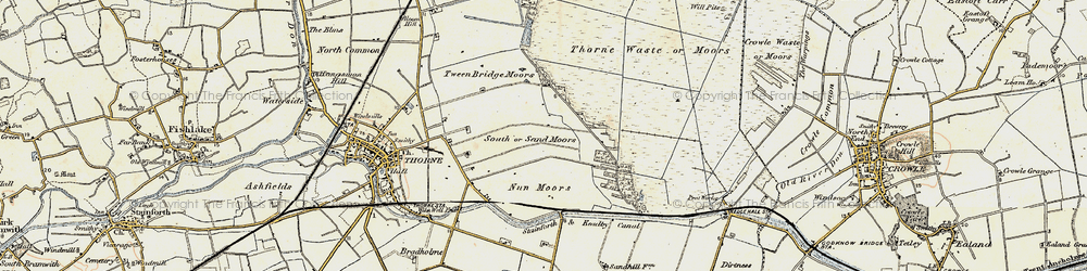 Old map of South Moors in 1903