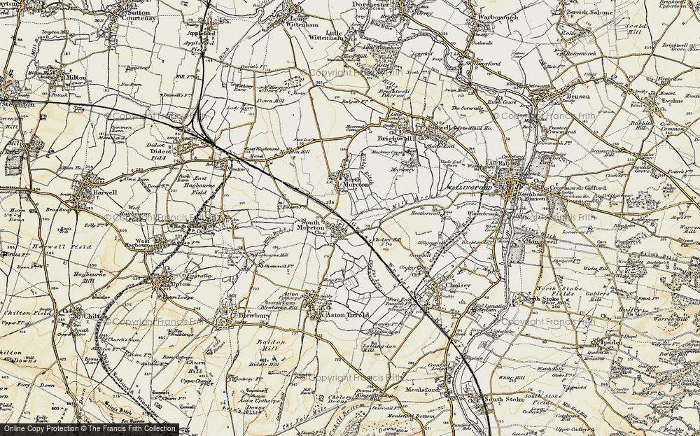 Old Map of South Moreton, 1897-1898 in 1897-1898