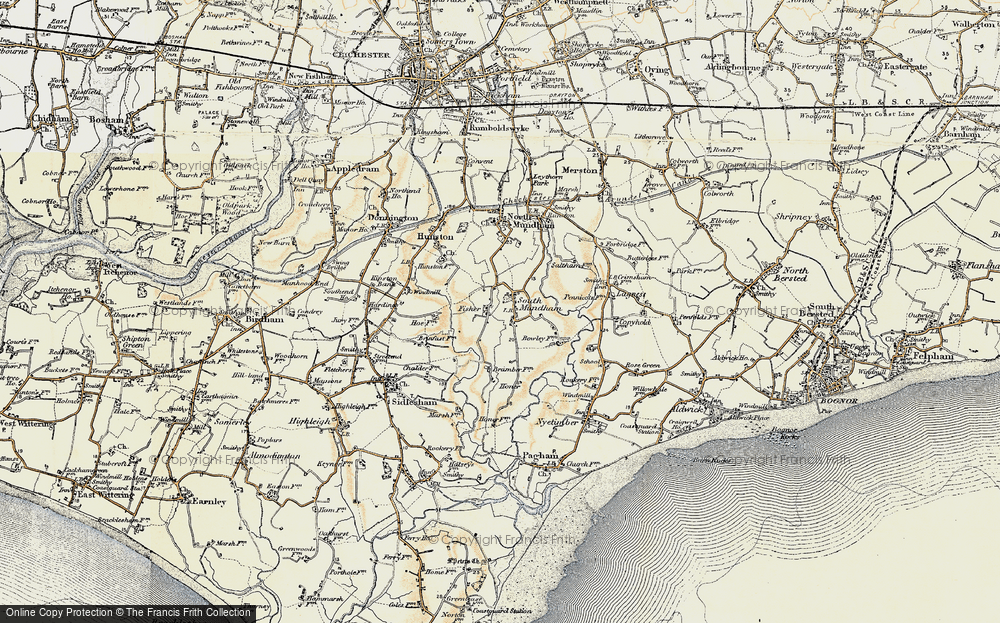 Old Map of South Mundham, 1897-1899 in 1897-1899