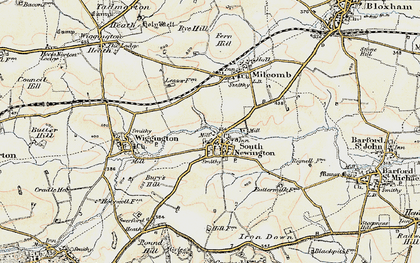 Old map of Buttermilk Stud in 1898-1899