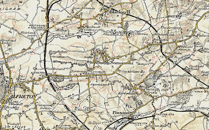 Old map of South Normanton in 1902-1903