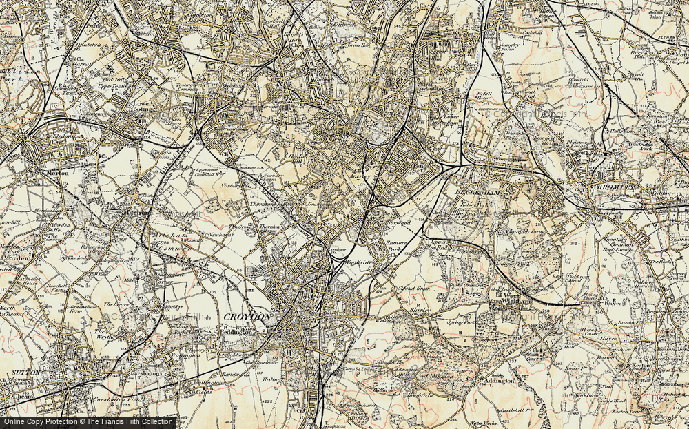 Old Map of South Norwood, 1897-1902 in 1897-1902