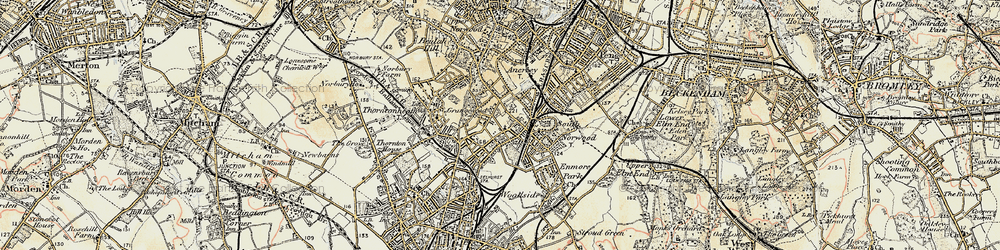 Old map of South Norwood in 1897-1902