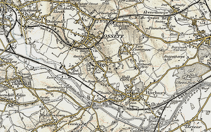 Old map of South Ossett in 1903