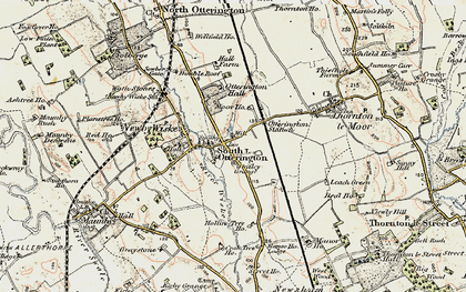 Old map of Whitley Grange in 1903-1904