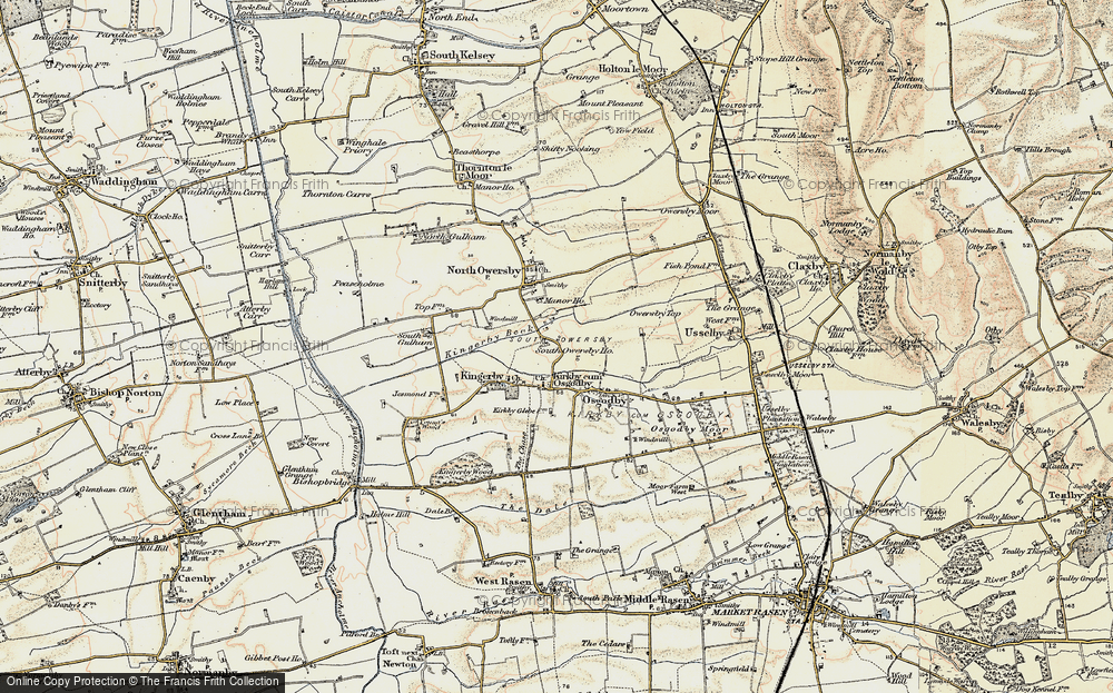 Old Map of South Owersby, 1903 in 1903
