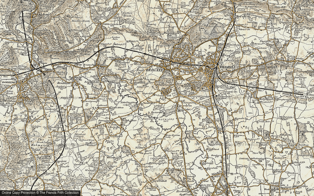 Old Map of South Park, 1898-1909 in 1898-1909
