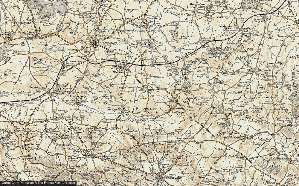 Old Map of South Perrott, 1898-1899 in 1898-1899