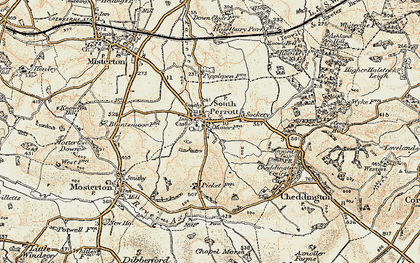 Old map of South Perrott in 1898-1899