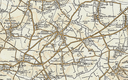 Old map of South Petherton in 1898-1900