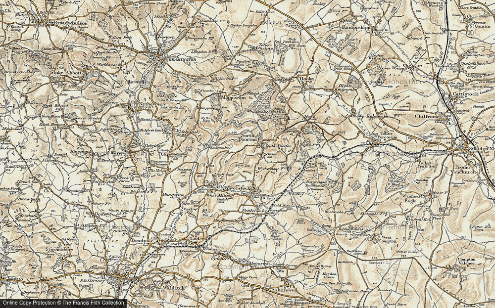 Old Map of South Poorton, 1899 in 1899
