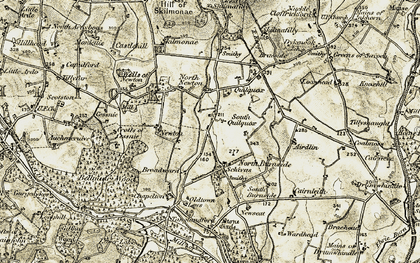 Old map of Bellmuir in 1909-1910