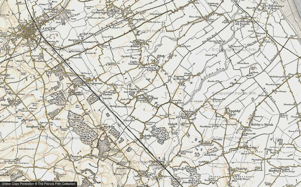 Old Map of South Reston, 1902-1903 in 1902-1903