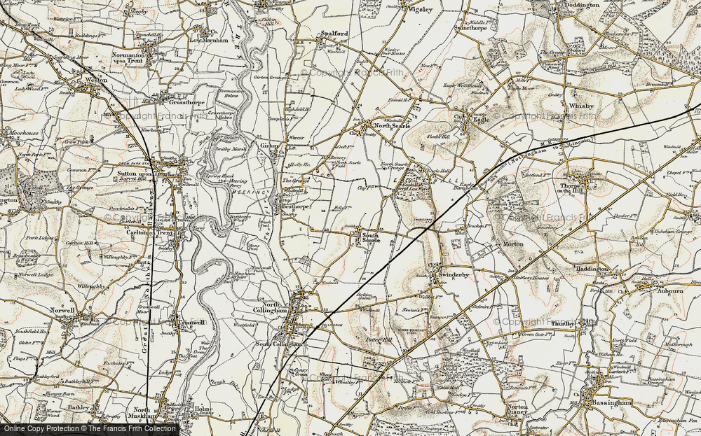 Old Map of South Scarle, 1902-1903 in 1902-1903