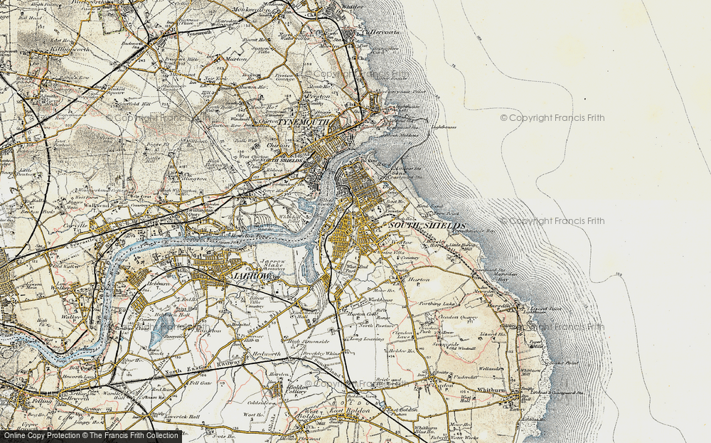 Old Map of South Shields, 1901-1903 in 1901-1903