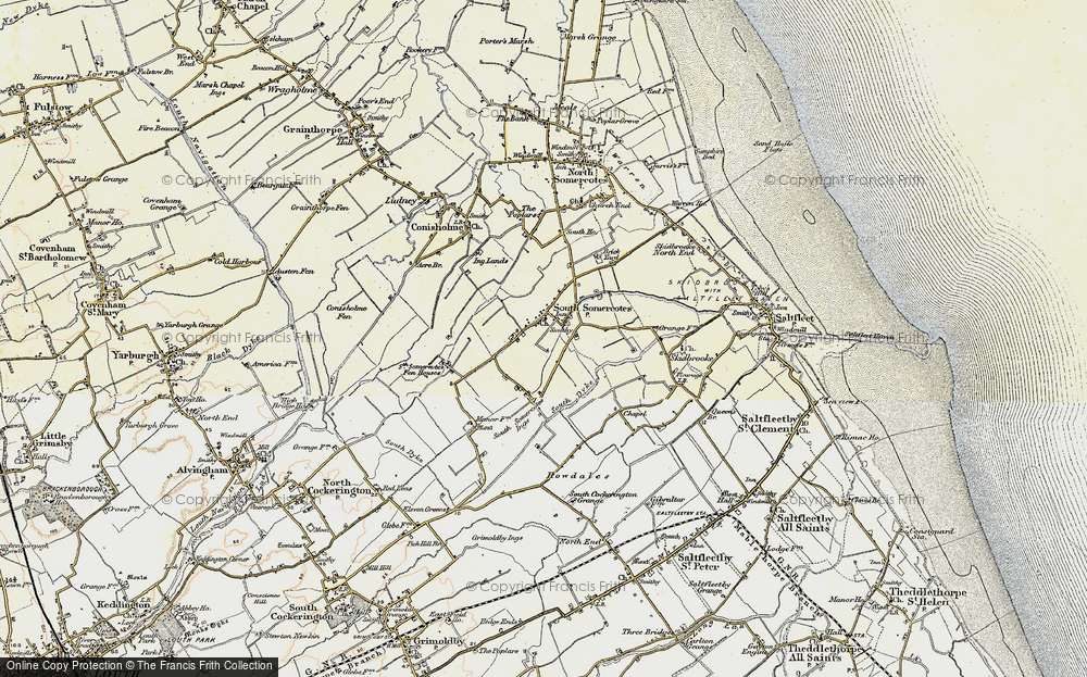 Old Map of Historic Map covering Scupholme in 1903
