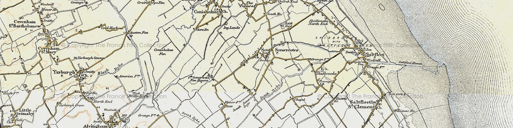 Old map of South Somercotes in 1903