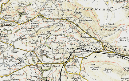 Old map of South Stainmore in 1903-1904