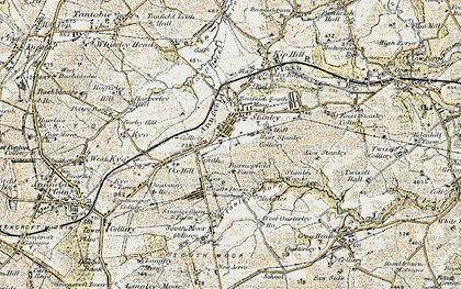 Old map of South Stanley in 1901-1904