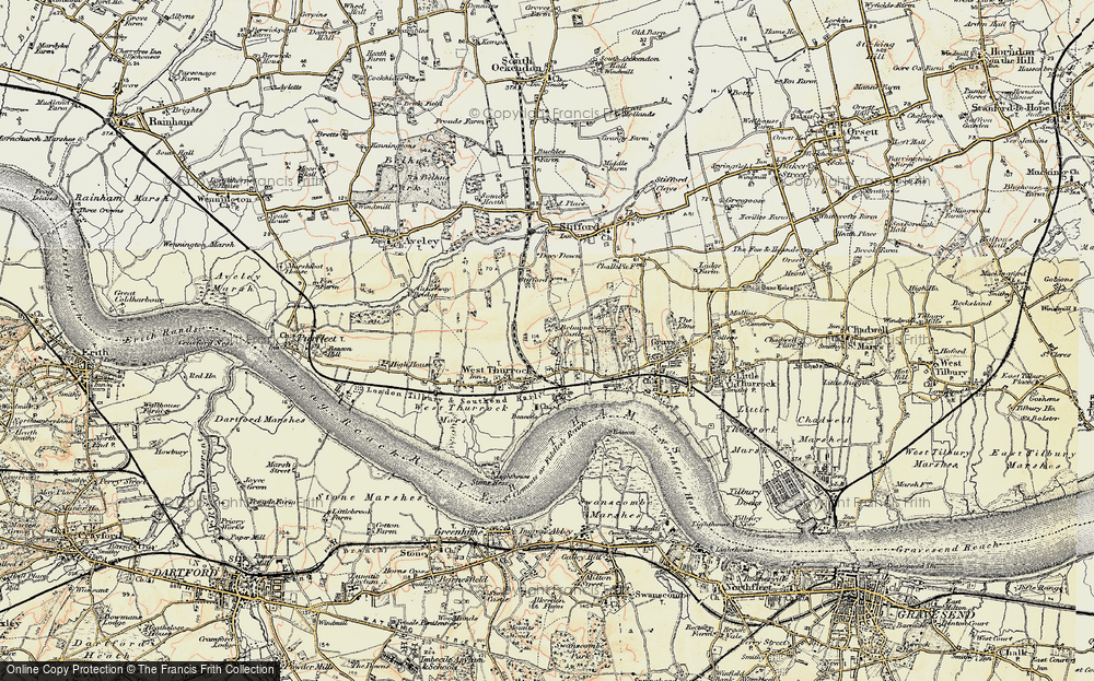 Old Map of South Stifford, 1897-1898 in 1897-1898