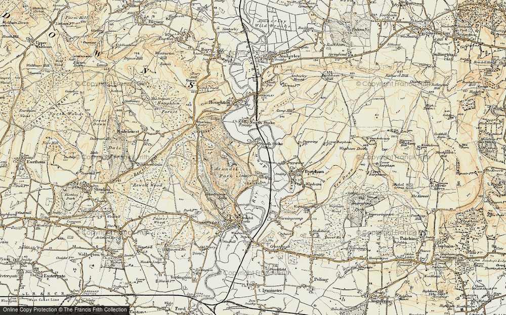 Old Map of South Stoke, 1897-1899 in 1897-1899