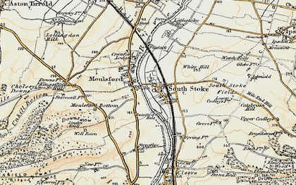 Old map of South Stoke in 1897-1900