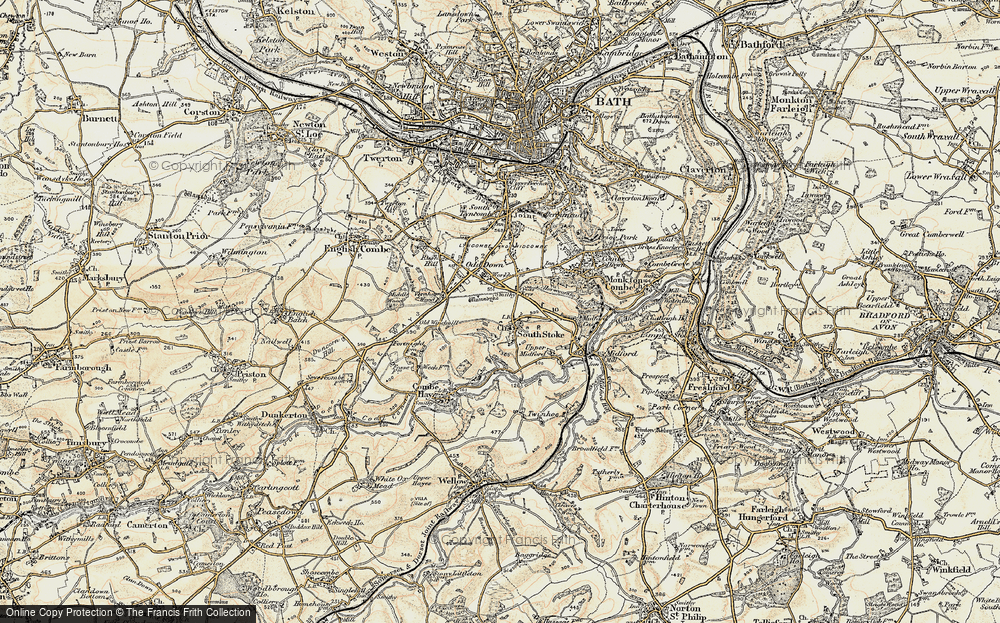 Old Map of South Stoke, 1898-1899 in 1898-1899
