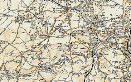 Old map of South Stoke in 1898-1899